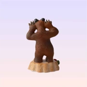 The Bear Peek a Boo Figurine Trinket -Masha and The Bear