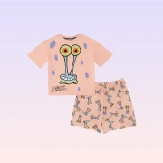 Sünger Bob Kare Pantolon Gary Kadın Pijama Takımı