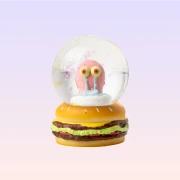 SpongeBob SquarePants Mini Snow Globe With Gary Figure