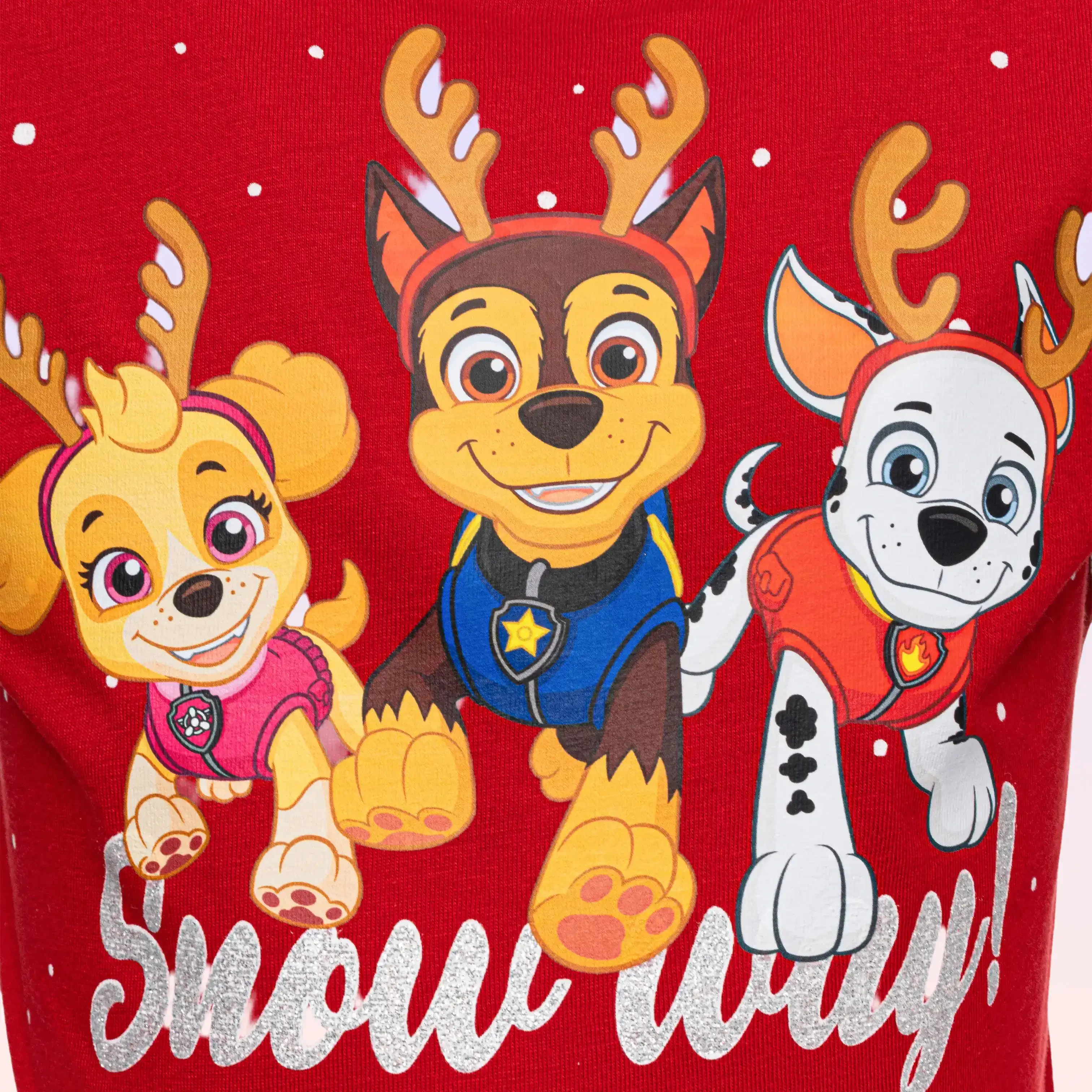 PAW Patrol Girls' Red Christmas T-Shirt