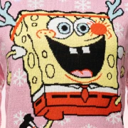 SpongeBob SquarePants Women’s Pink Knitted Christmas Sweater