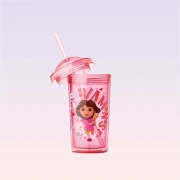 Nickelodeon Dora Character Red Cup with Straw 350 ml